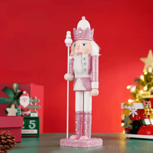 Casse noisette Noël rose